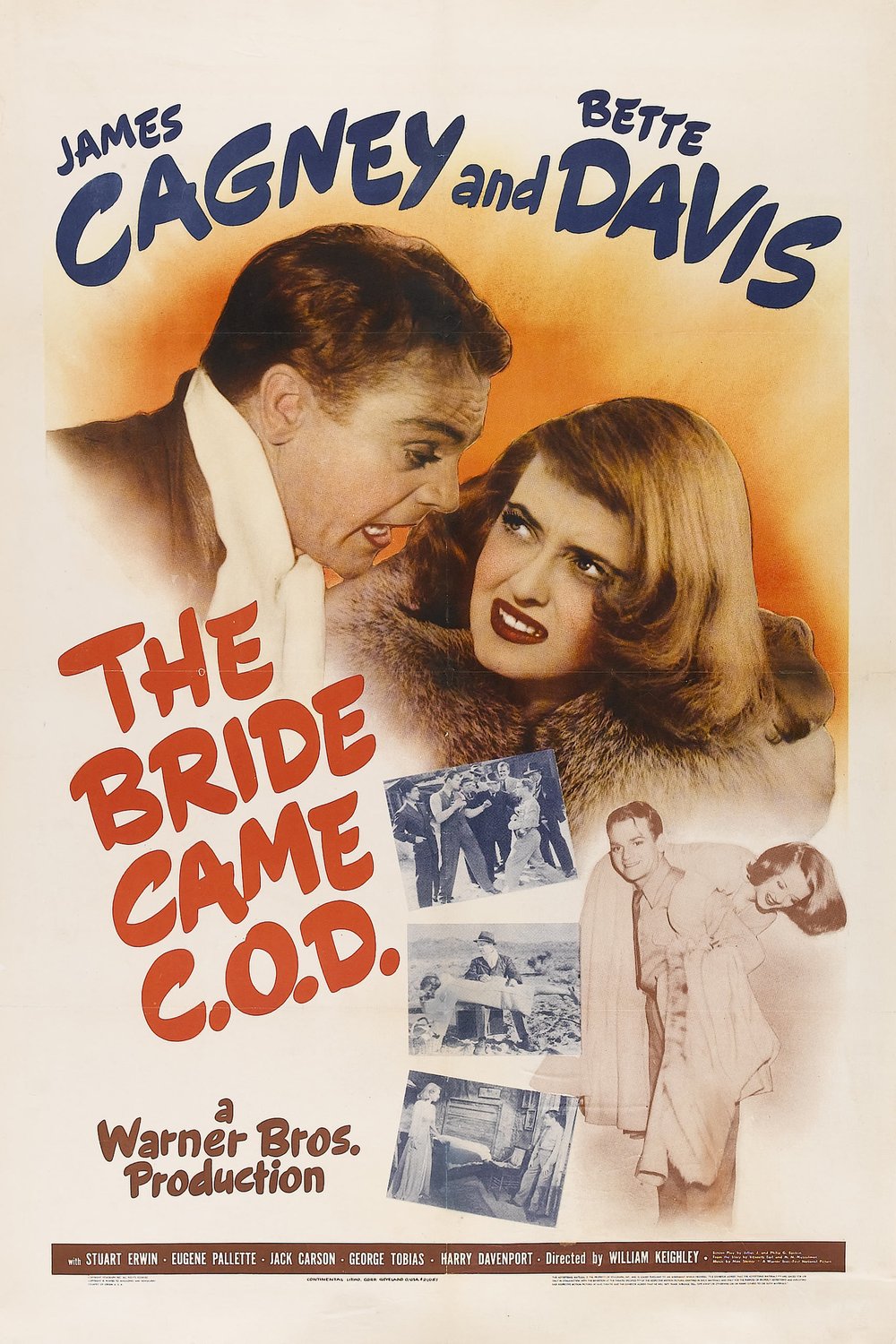 L'affiche du film The Bride Came C.O.D.