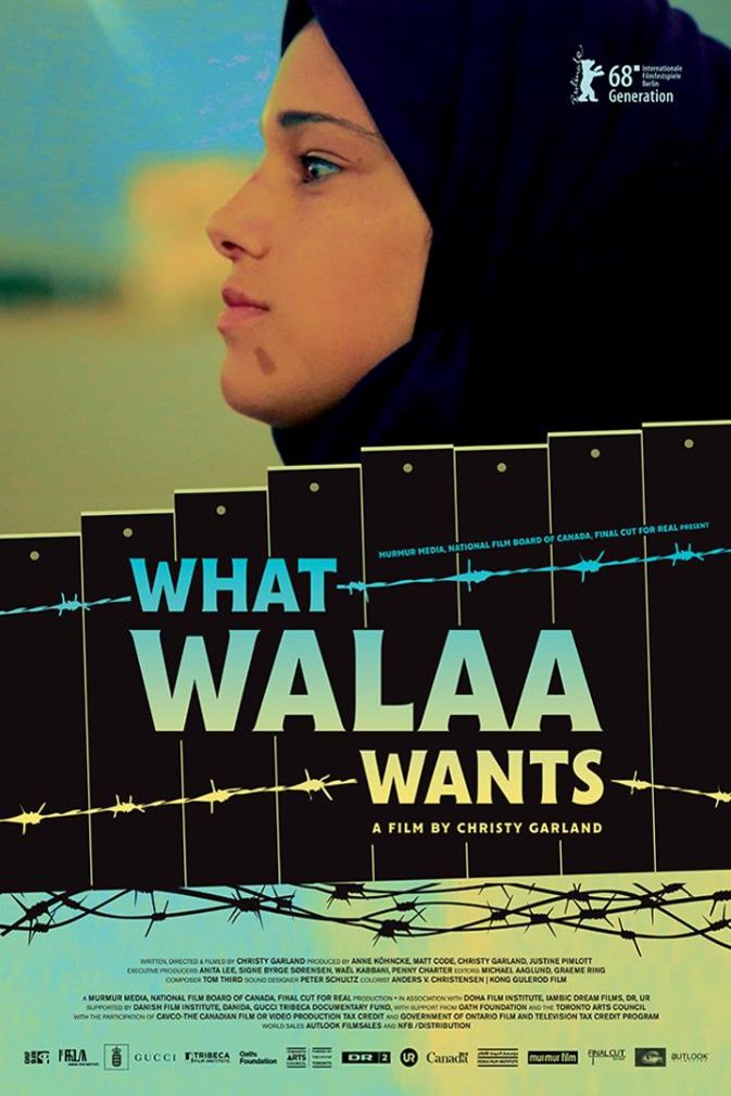 L'affiche originale du film Le Rêve de Walaa en arabe