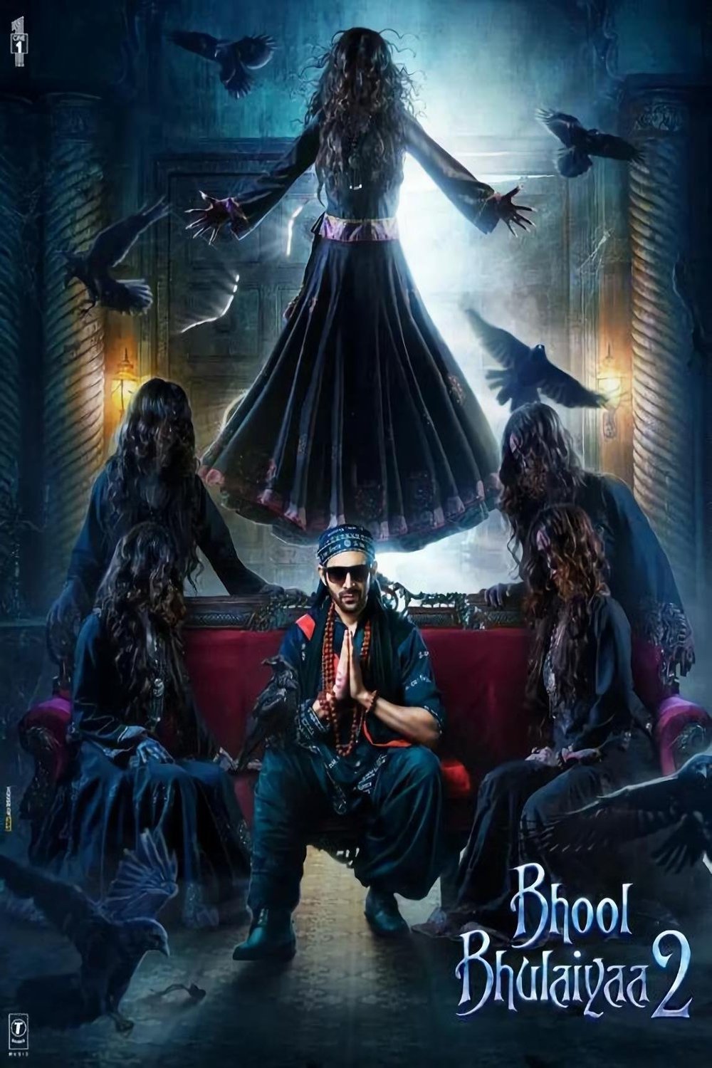 L'affiche originale du film Bhool Bhulaiyaa 2 en Hindi