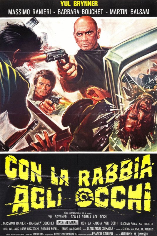 L'affiche originale du film Con la rabbia agli occhi en italien