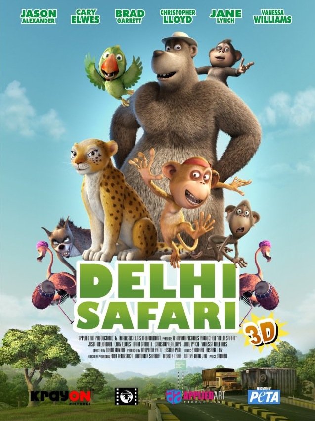Hindi poster of the movie Delhi Safari