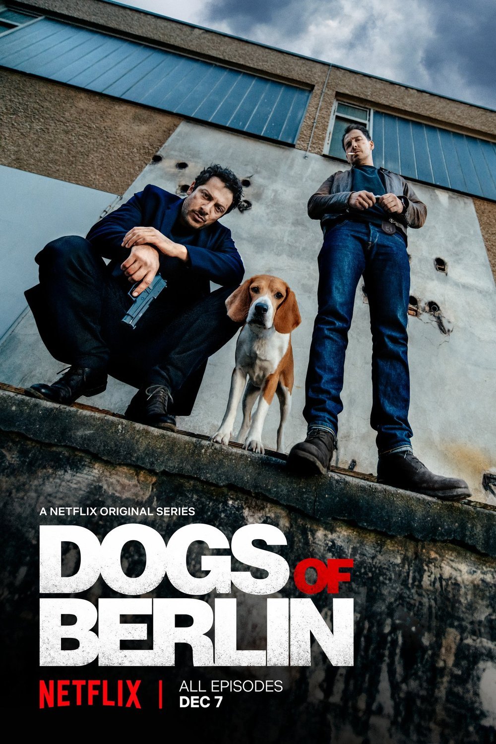 German poster of the movie Dogs of Berlin