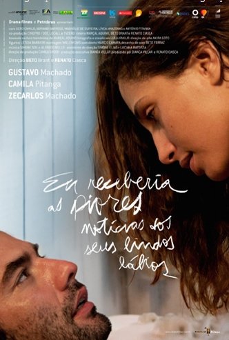 Portuguese poster of the movie I'd Receive the Worst News from Your Beautiful Lips