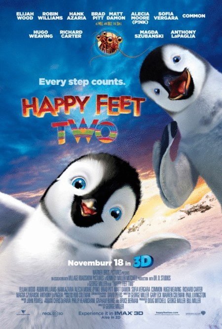 L'affiche du film Happy Feet Two