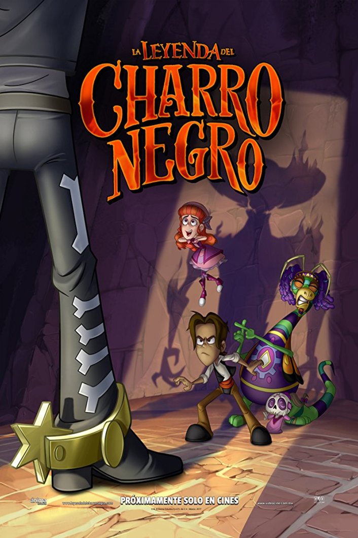 Spanish poster of the movie La Leyenda del Charro Negro