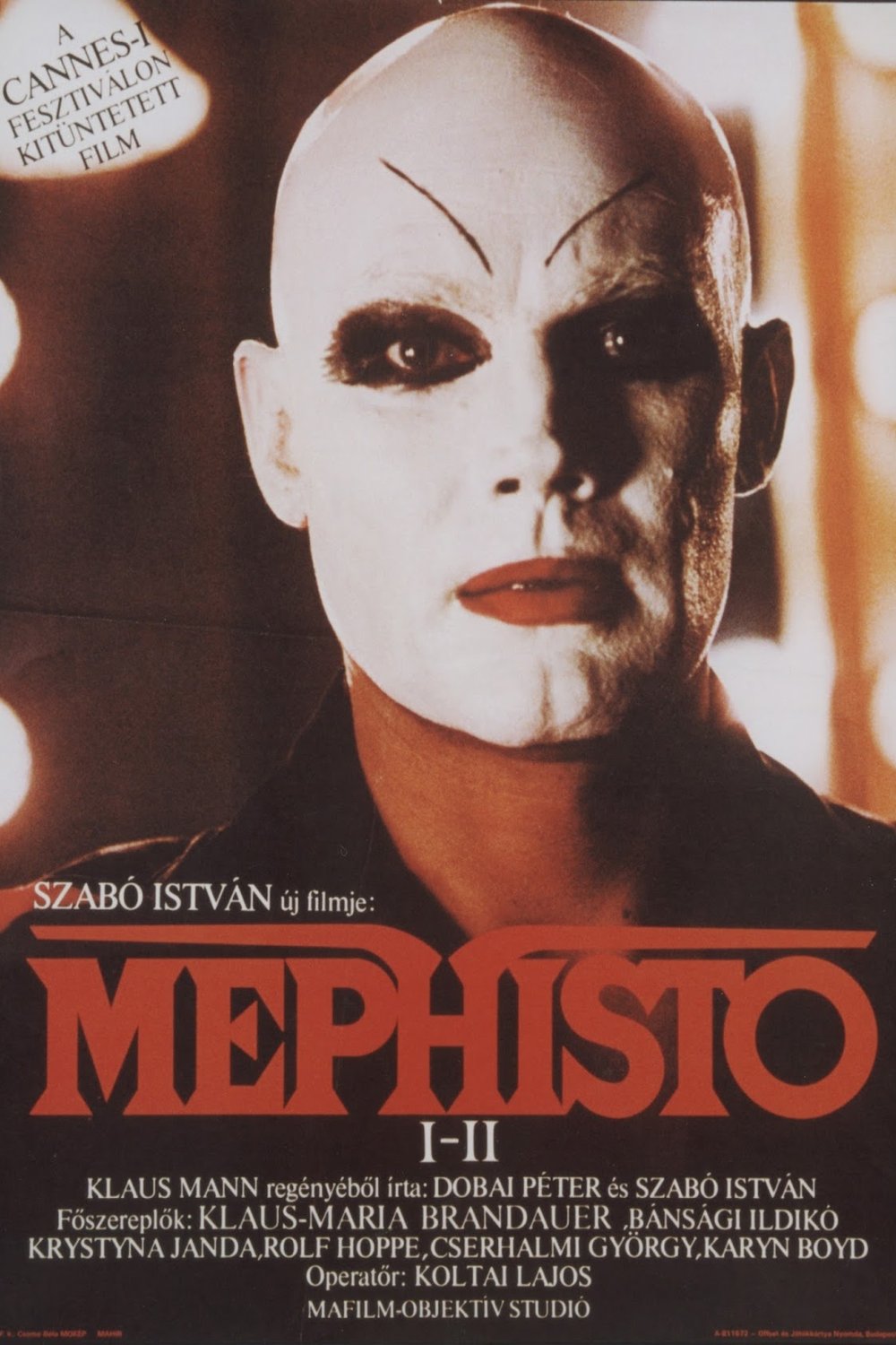 L'affiche originale du film Mephisto en hongrois