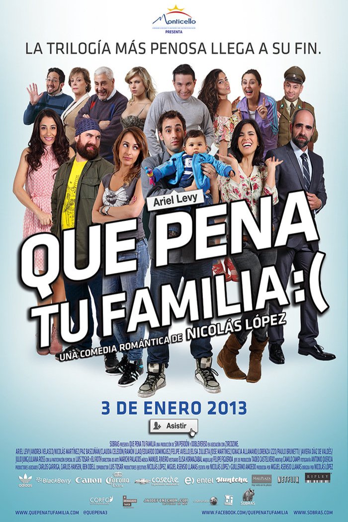 L'affiche du film Que Pena Tu Familia