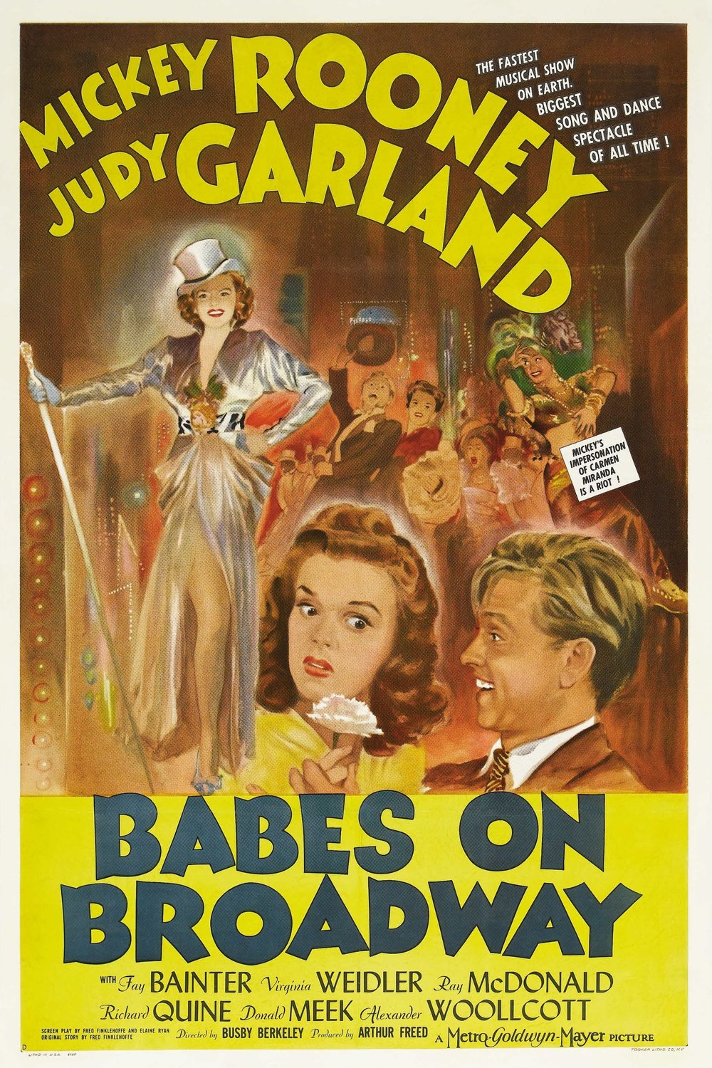 L'affiche du film Babes on Broadway