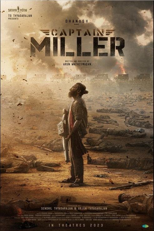 Tamil poster of the movie Captain Miller