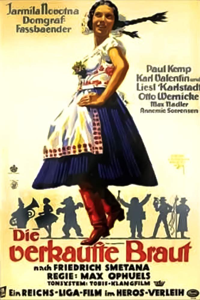 German poster of the movie The Bartered Bride