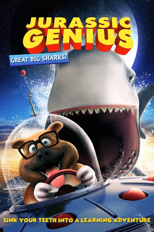 L'affiche du film Jurassic Genius: Great Big Sharks