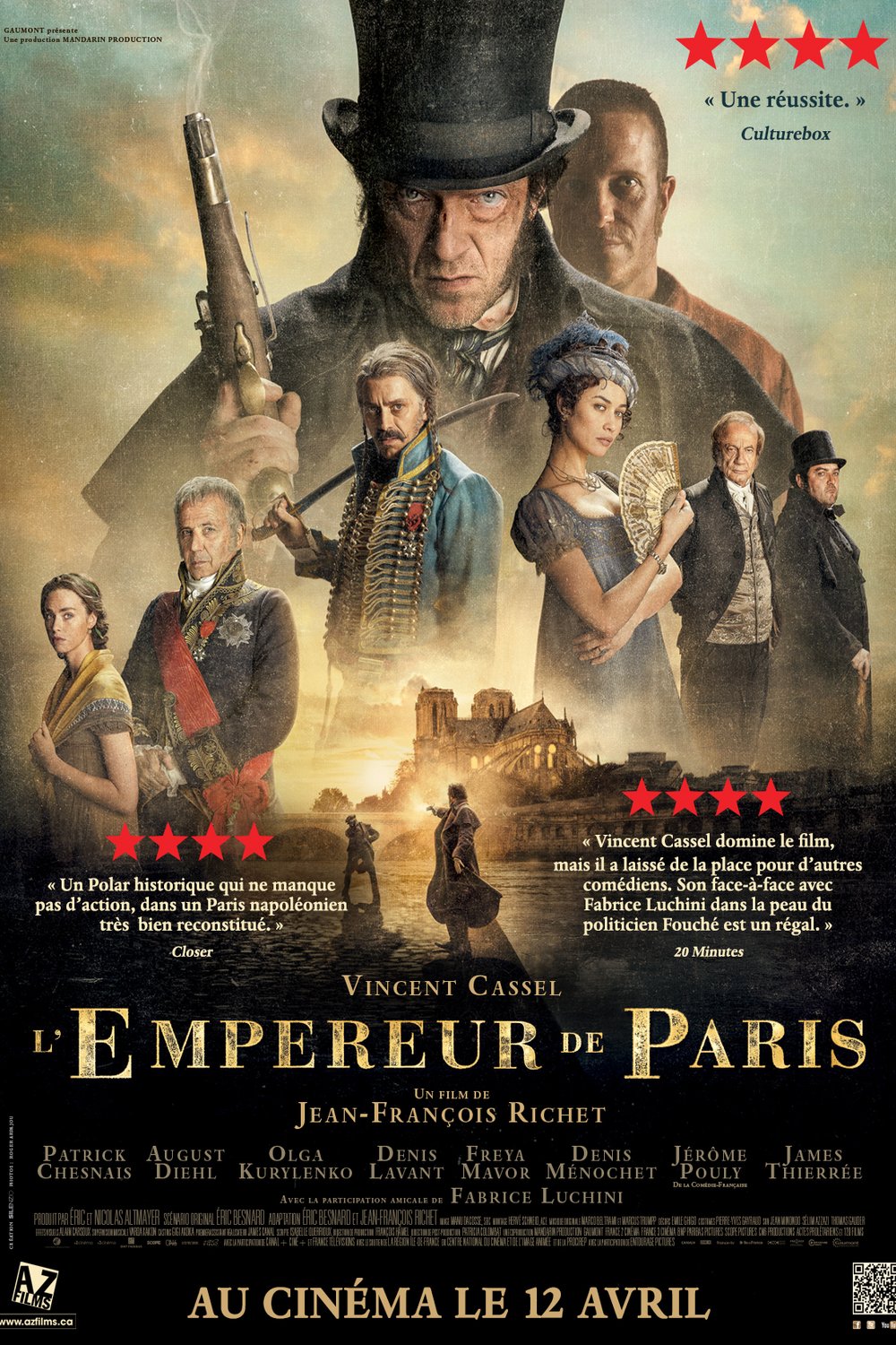 L'affiche du film L'empereur de Paris