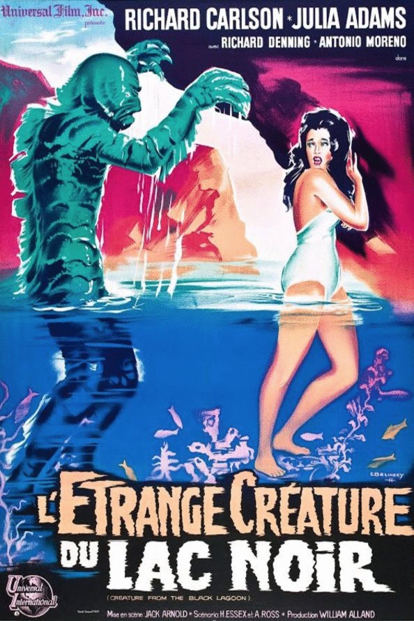 L'affiche du film L'étrange créature du Lac Noir