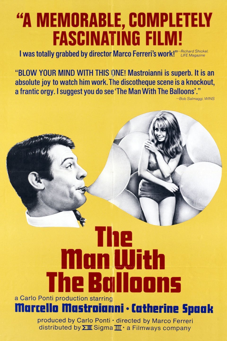L'affiche originale du film L'uomo dei cinque palloni en italien