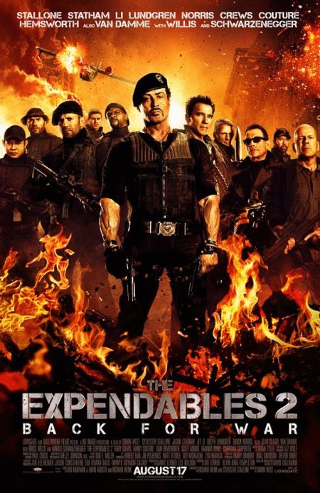 L'affiche du film The Expendables 2