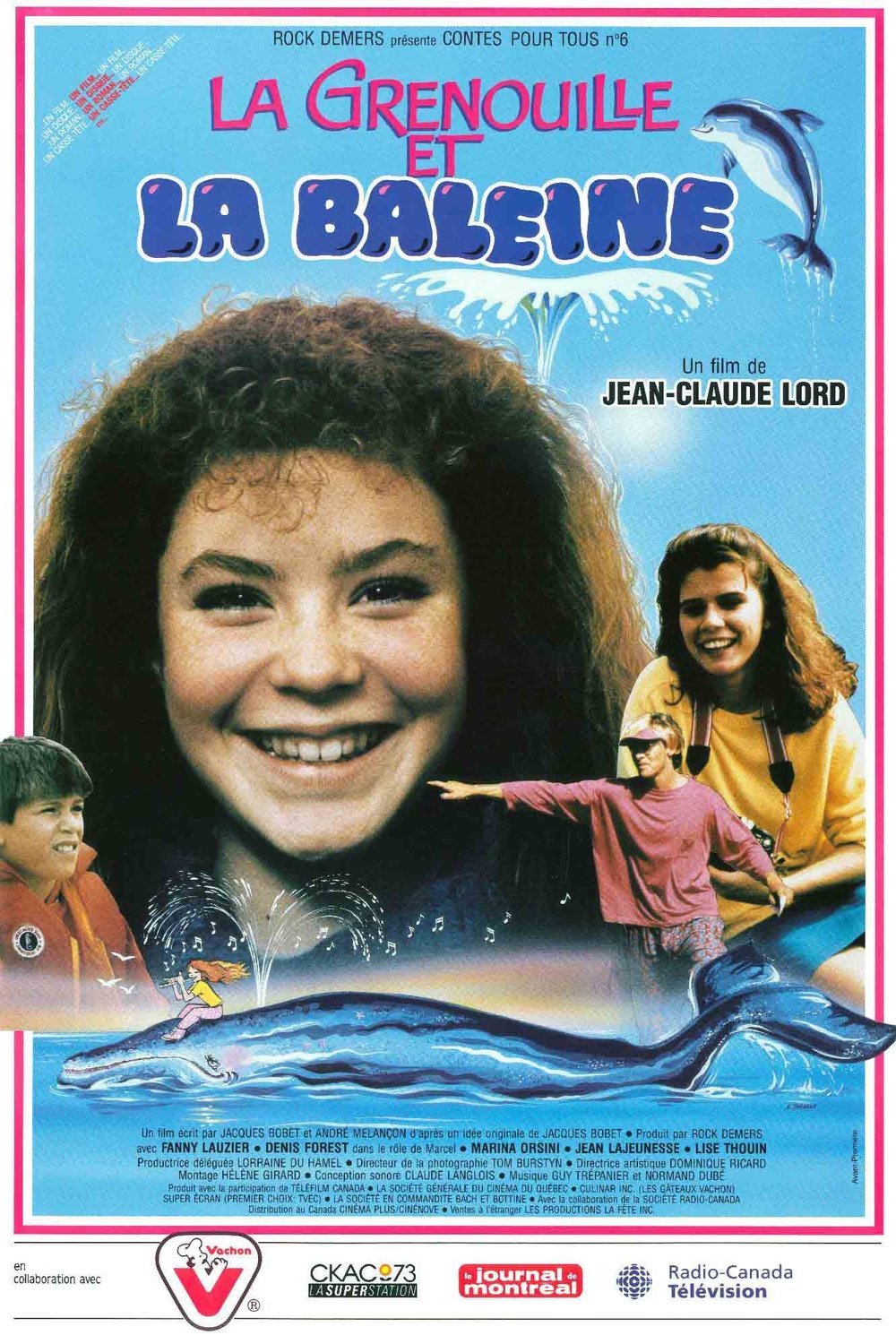 L'affiche du film La grenouille et la baleine [1987]