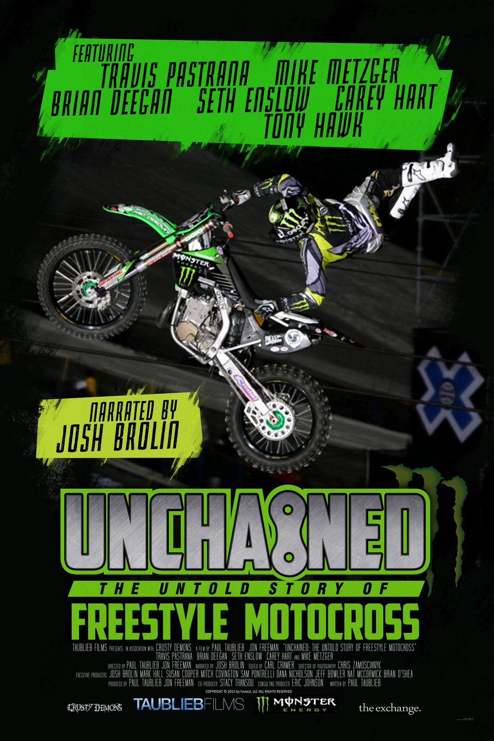L'affiche du film Unchained: The Untold Story of Freestyle Motocross
