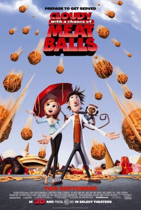 L'affiche du film Cloudy with a Chance of Meatballs