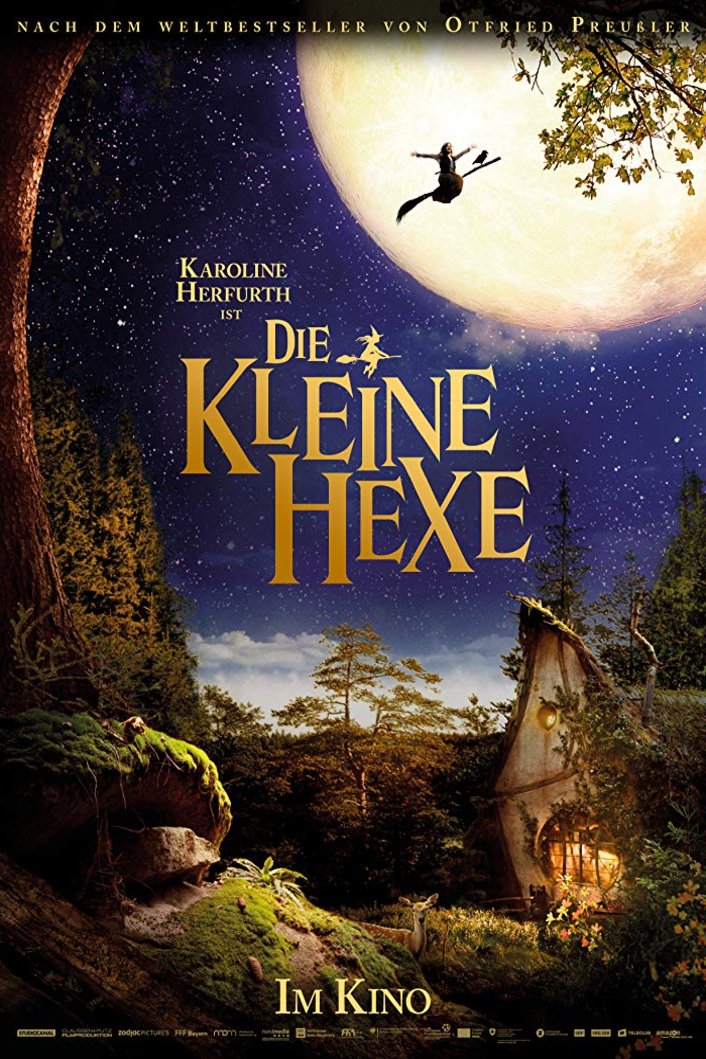 German poster of the movie Die kleine Hexe