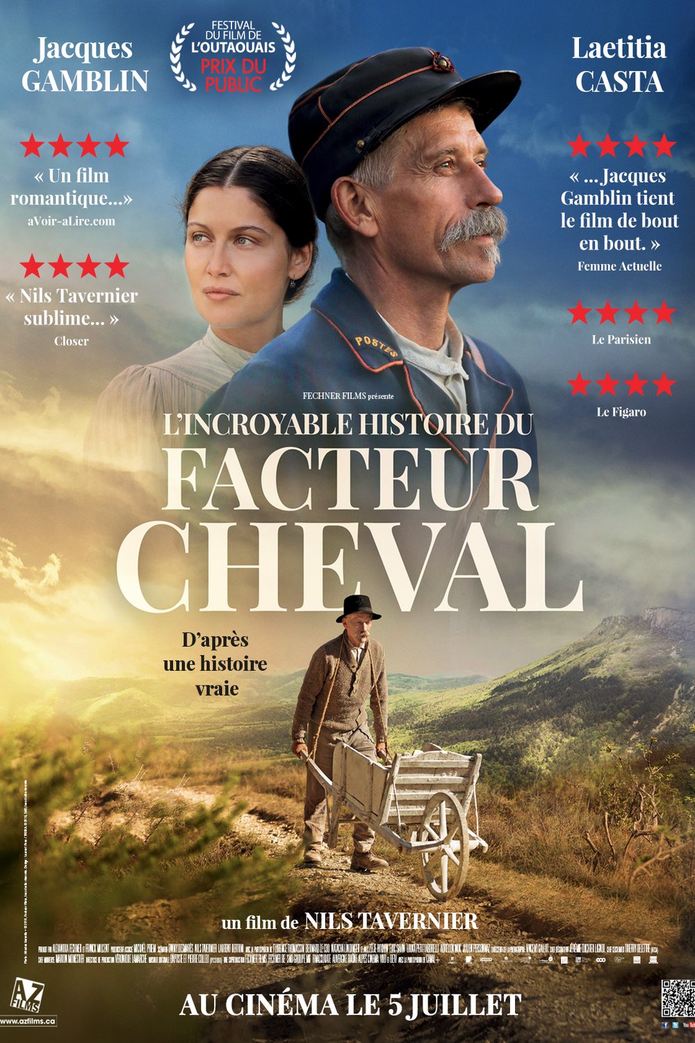 L'affiche du film L'Incroyable histoire du facteur Cheval