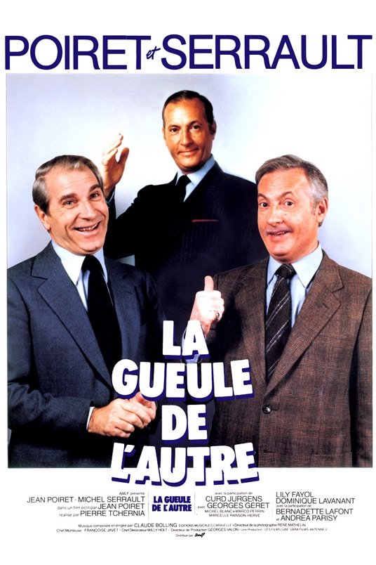 French poster of the movie La gueule de l'autre