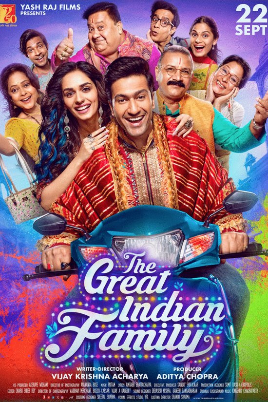 Hindi poster of the movie The Great Indian Family