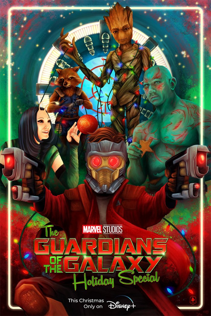 L'affiche du film The Guardians of the Galaxy Holiday Special