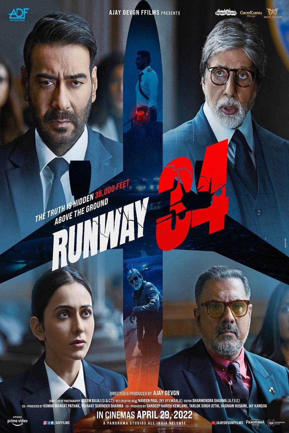 L'affiche du film Runway 34 [2022]