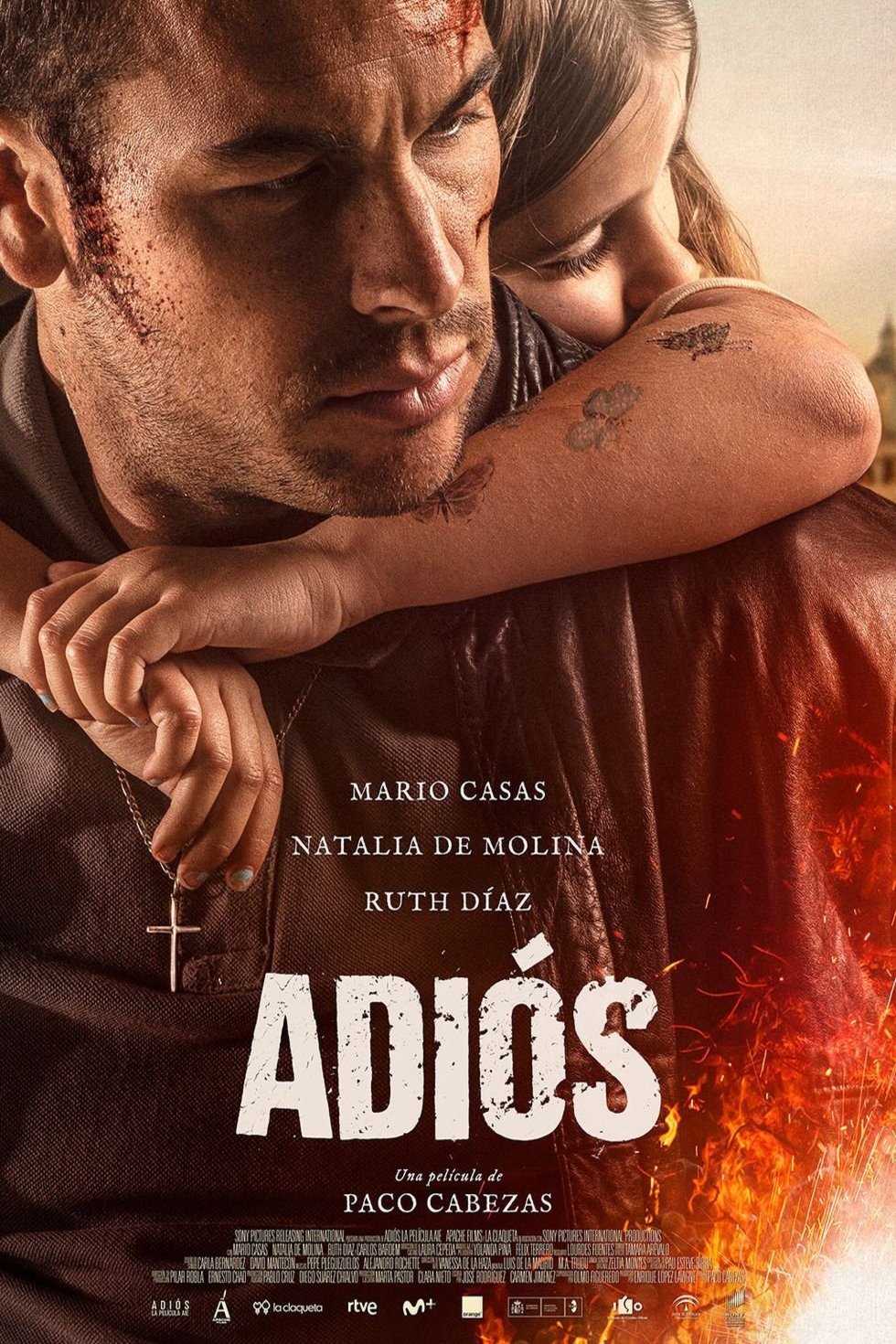 Spanish poster of the movie Adiós