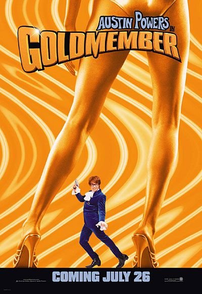 L'affiche du film Austin Powers contre l'homme au membre d'or