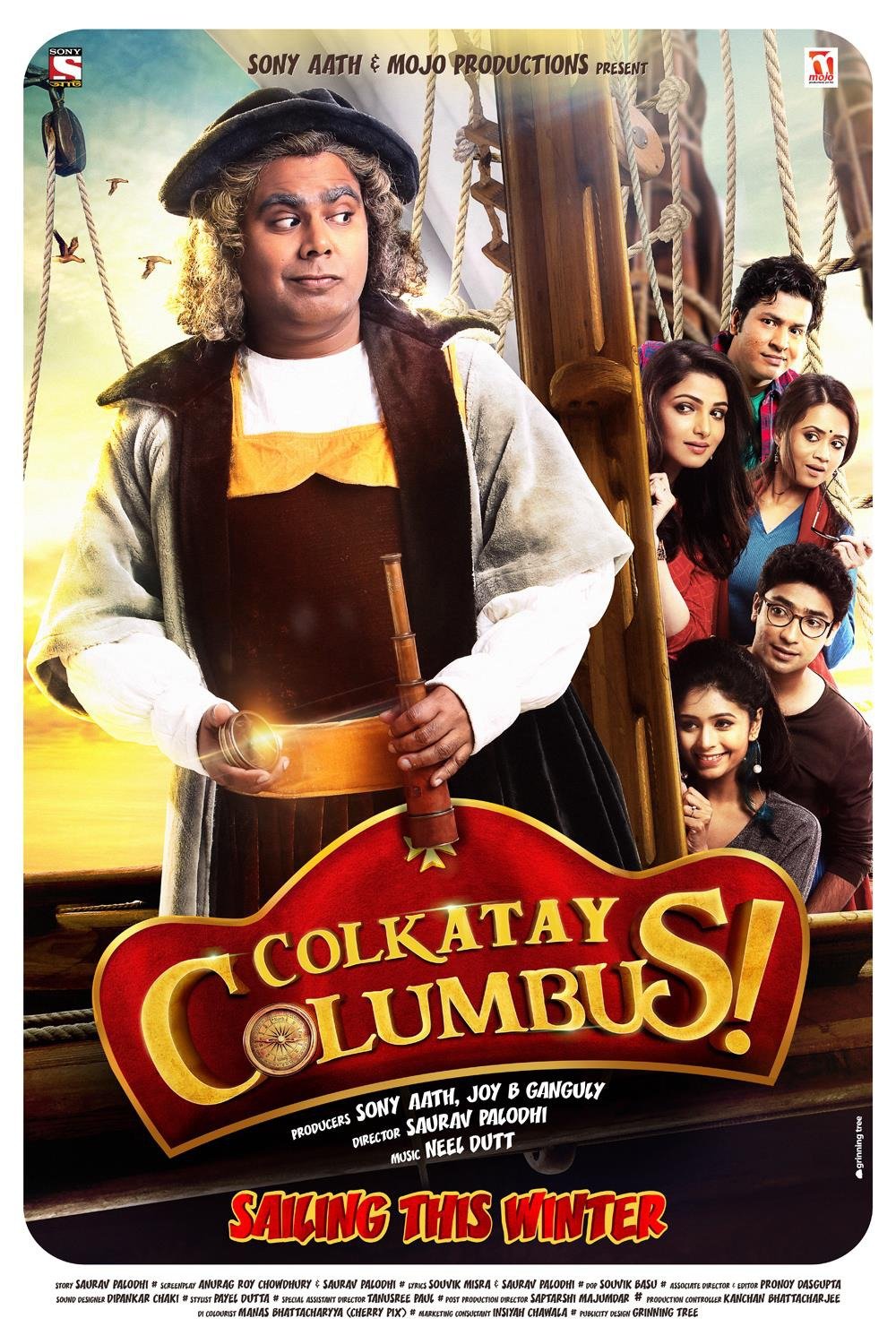 Bengali poster of the movie Colkatay Columbus