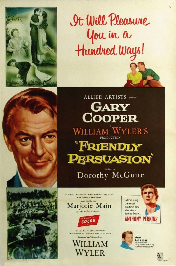 L'affiche du film Friendly Persuasion