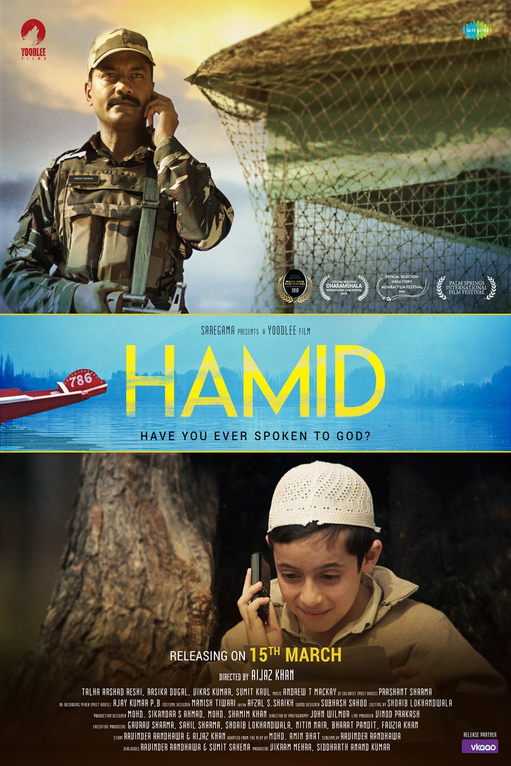 L'affiche originale du film Hamid en Ourdou