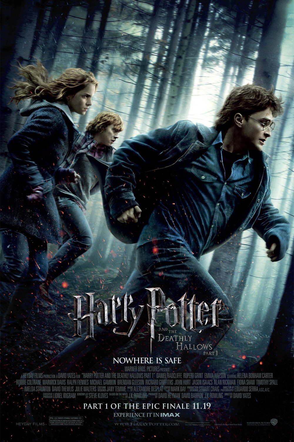 L'affiche du film Harry Potter et les reliques de la mort: 1e partie