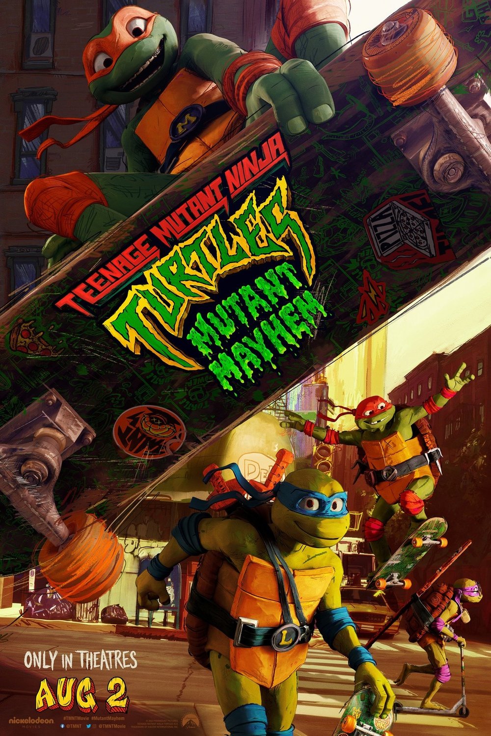 L'affiche du film Teenage Mutant Ninja Turtles: Mutant Mayhem