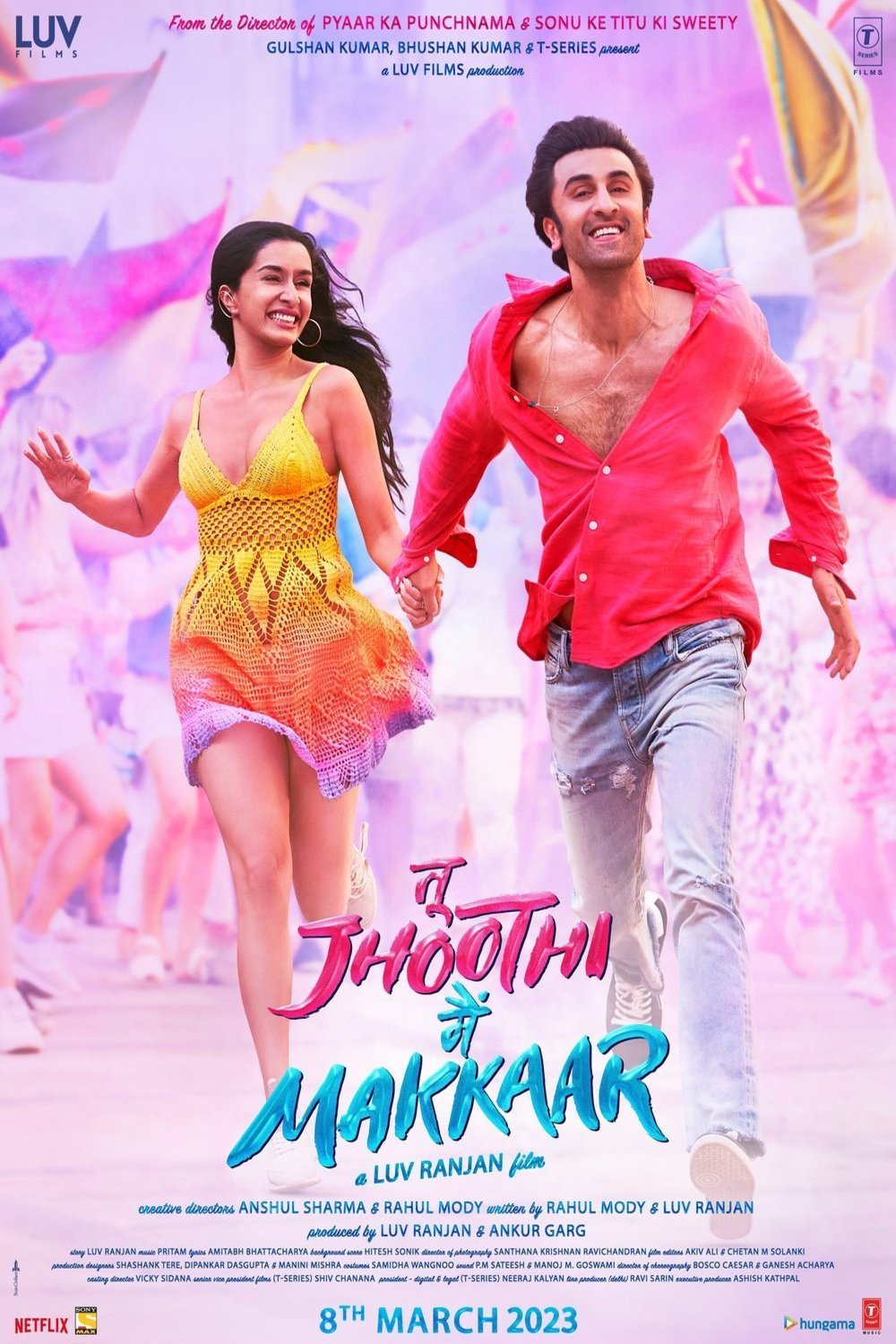 L'affiche originale du film Tu Jhoothi Main Makkaar en Hindi