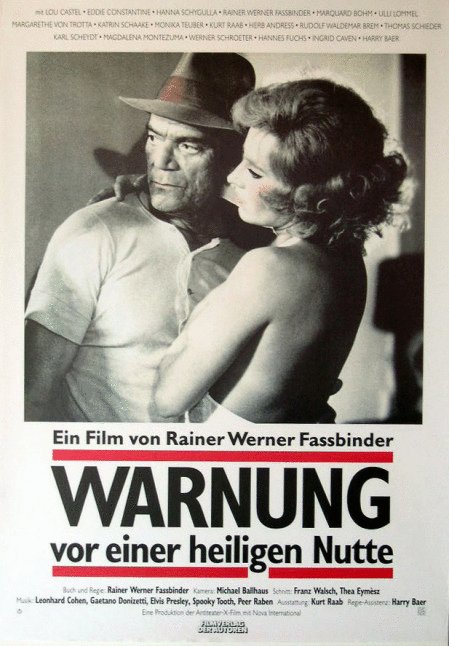German poster of the movie Beware of a Holy Whore