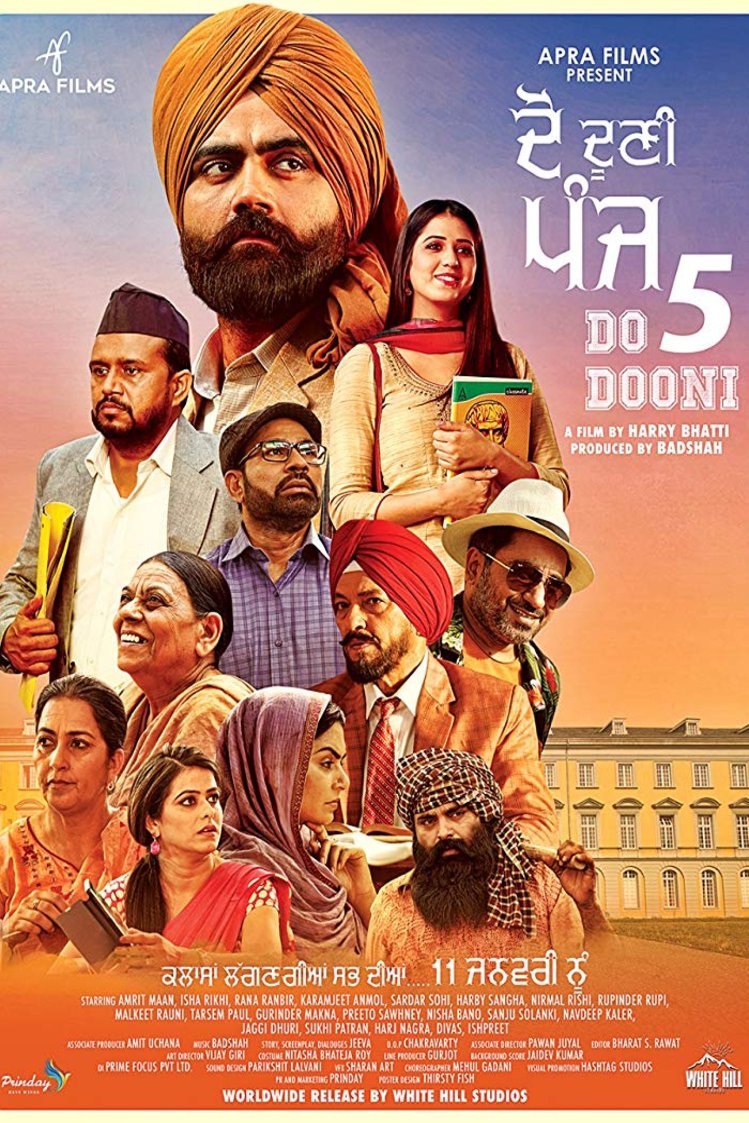 Punjabi poster of the movie Do Dooni Panj