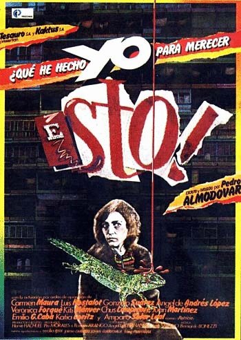 Spanish poster of the movie What Have I Done to Deserve This?