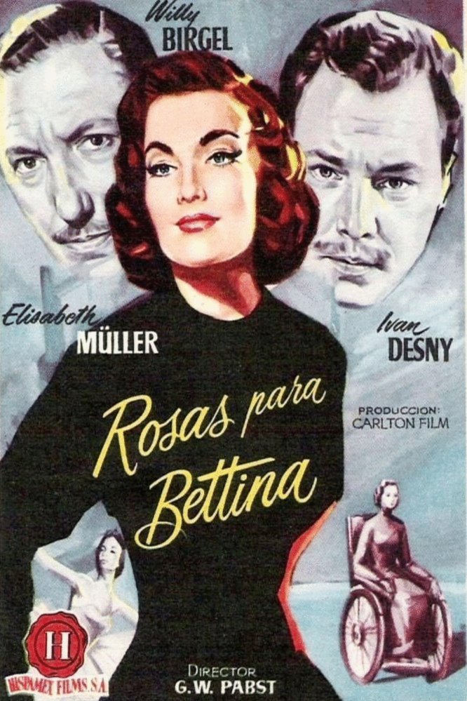 German poster of the movie Rosen für Bettina