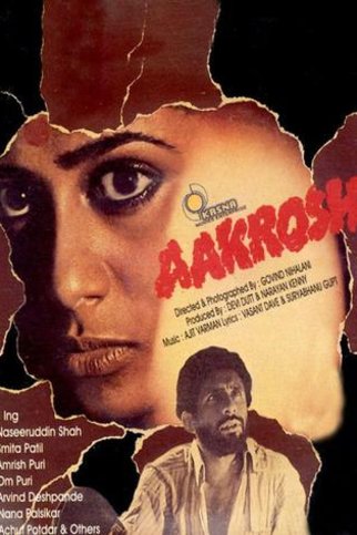 L'affiche originale du film Aakrosh en Hindi
