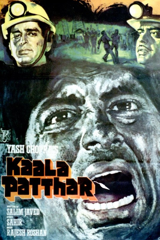 L'affiche originale du film Kaala Patthar en Hindi