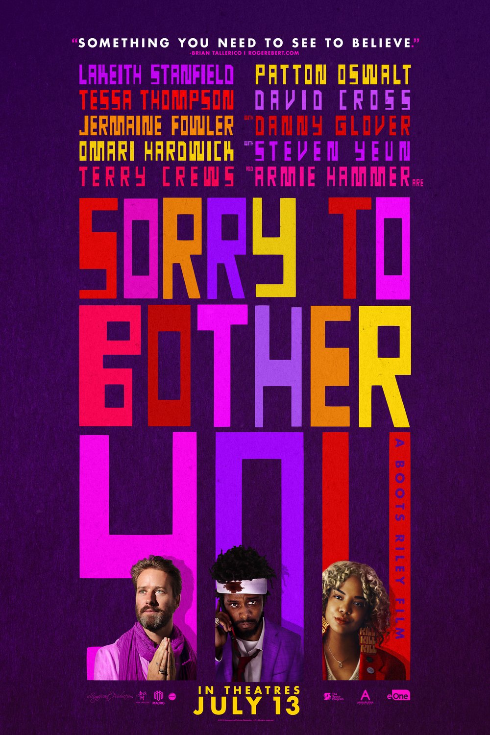 L'affiche du film Sorry to Bother You
