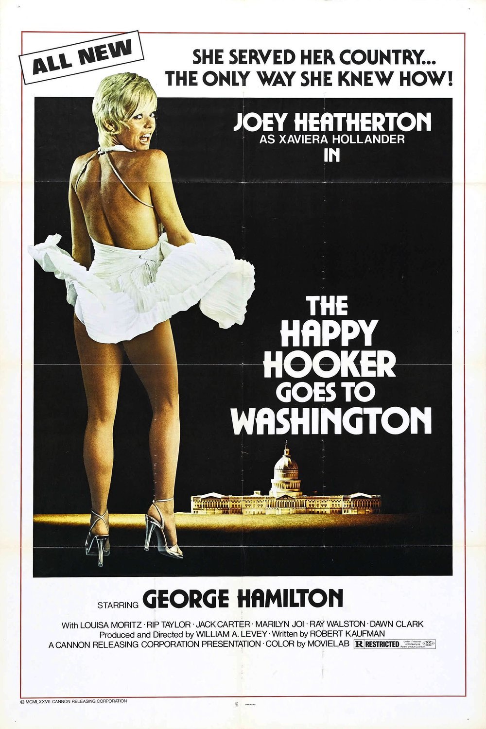 L'affiche du film The Happy Hooker Goes to Washington