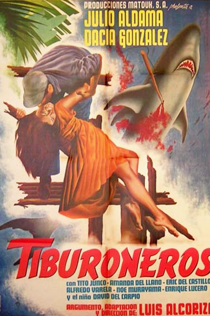 Spanish poster of the movie The Shark Hunters