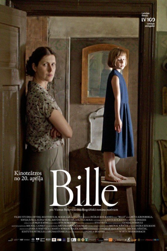 Latvian poster of the movie Bille
