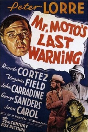 L'affiche du film Mr. Moto's Last Warning