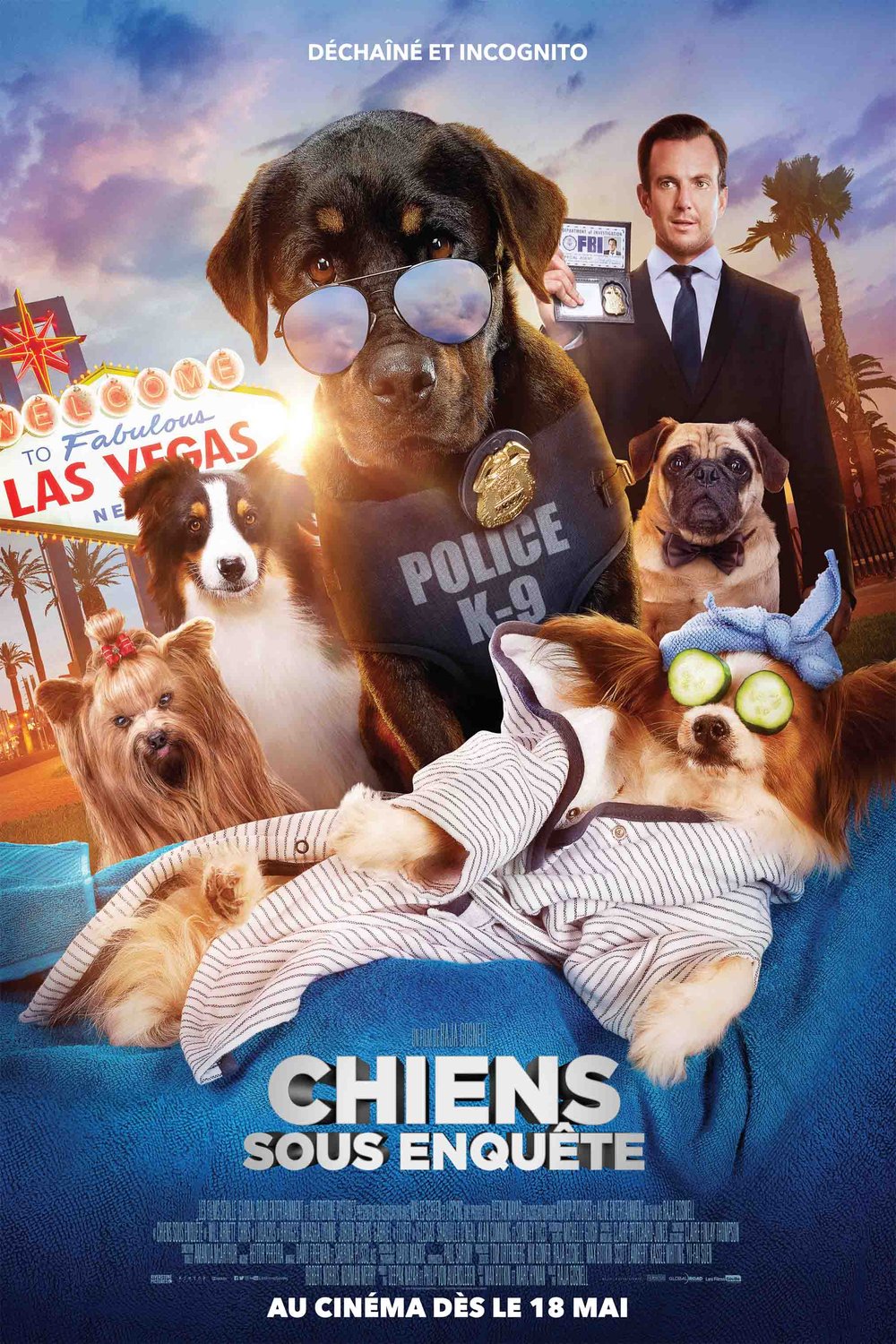L'affiche du film Chiens sous enquête