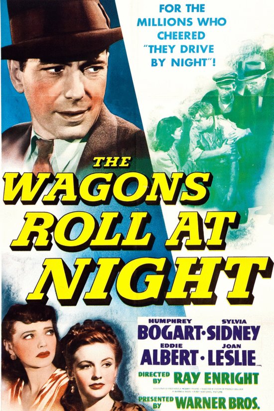 L'affiche du film The Wagons Roll at Night