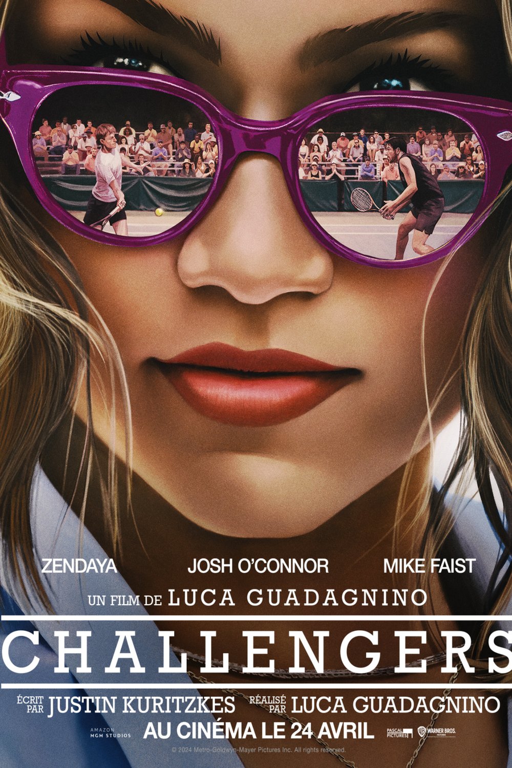 L'affiche du film Challengers v.f. [2024]